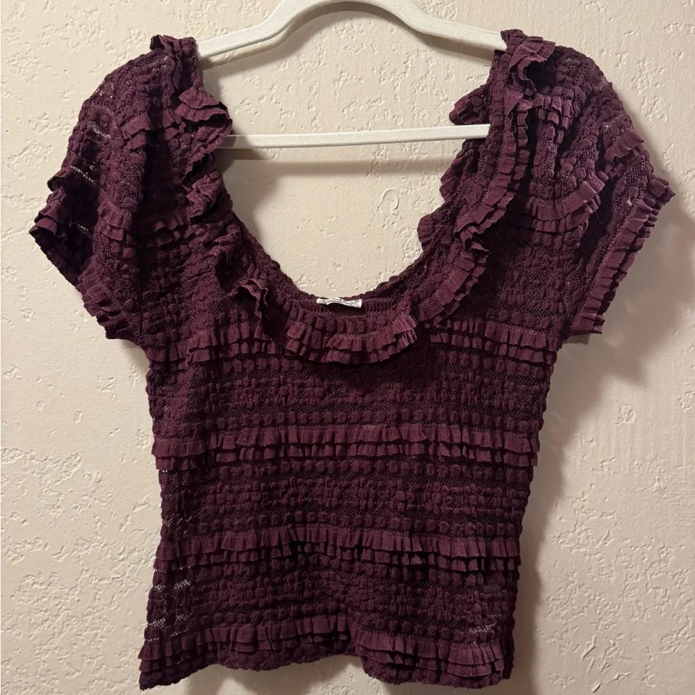 NWOT Free People Intimately “Talk About It” Cami – Fig Jam – Size M